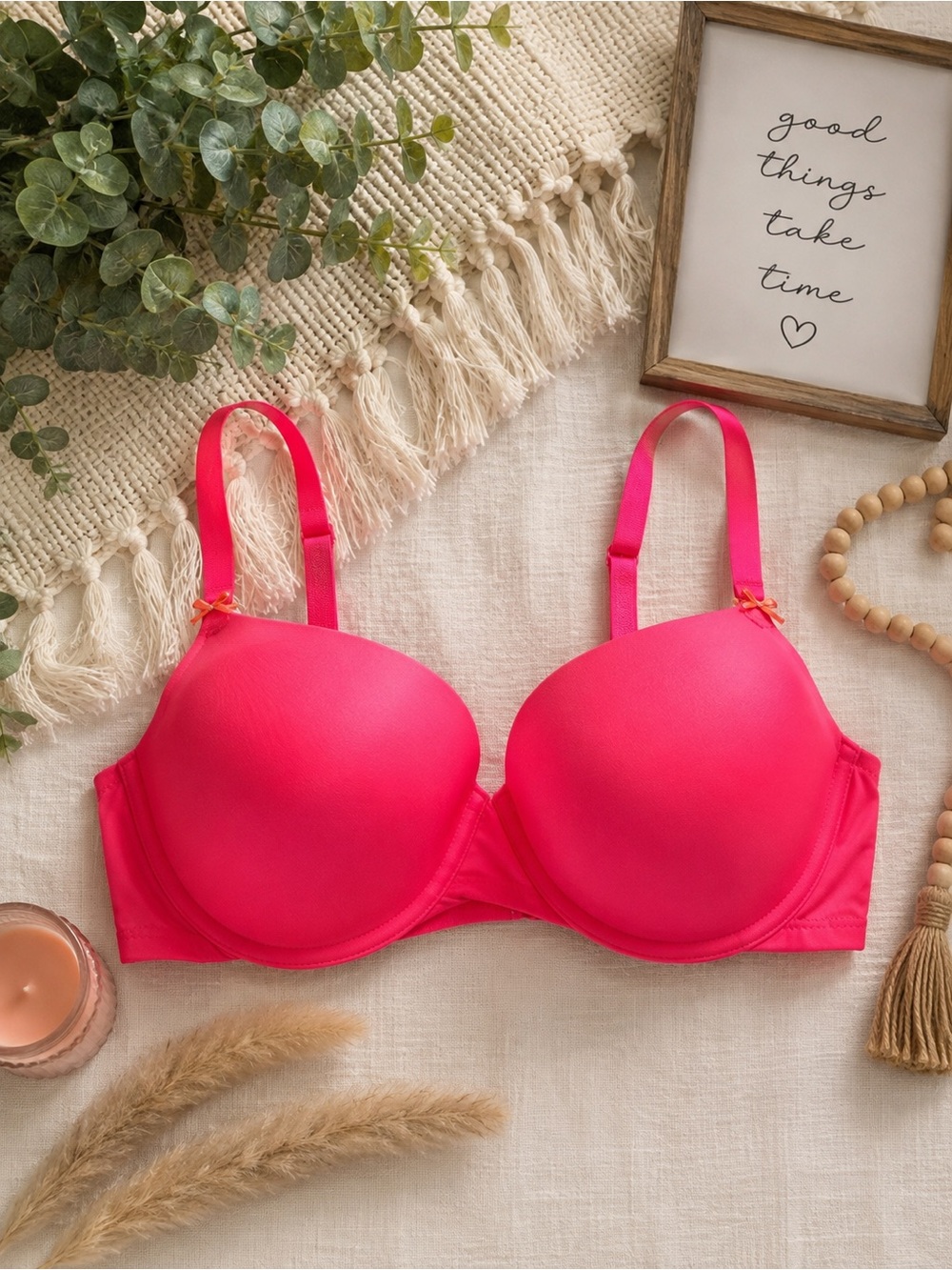 Victoria's Secret Hot Pink T-Shirt Bra